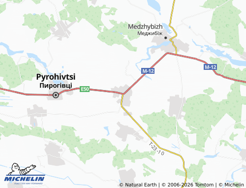 MICHELIN-Landkarte Holoskiv - ViaMichelin