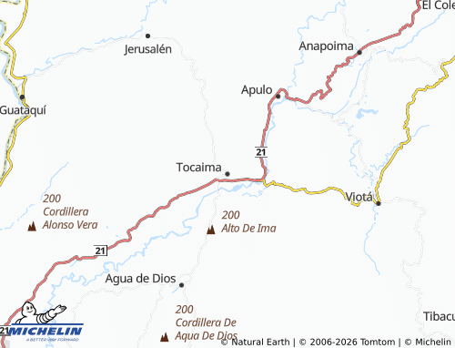 Mapa MICHELIN Tocaima - ViaMichelin