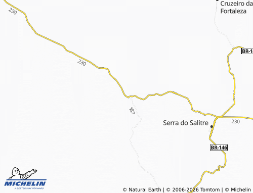 Mapa MICHELIN Salitre de Minas - ViaMichelin