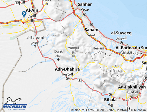 Mappa MICHELIN Yanqul - ViaMichelin