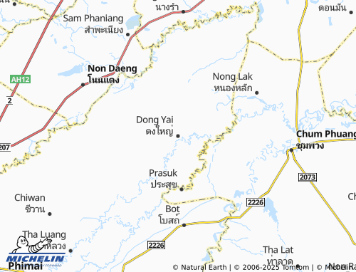 MICHELIN Dong Yai map - ViaMichelin