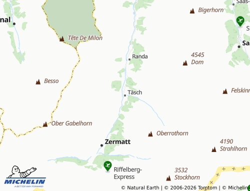 Carte MICHELIN Täsch - ViaMichelin