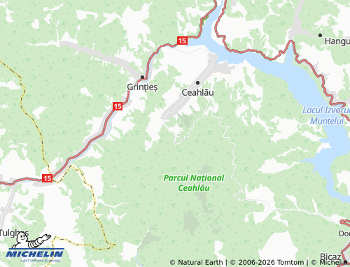 MICHELIN Durău map - ViaMichelin