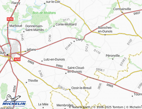 MICHELIN Villentière map - ViaMichelin