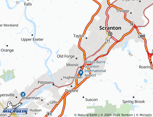 Carte MICHELIN Old Forge - ViaMichelin