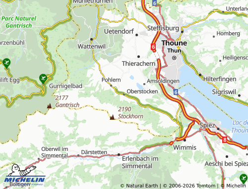 Mapa MICHELIN Oberstocken - ViaMichelin