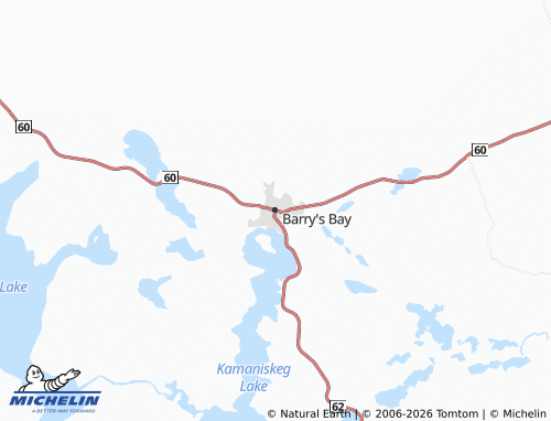 MICHELIN-Landkarte Barry's Bay - ViaMichelin