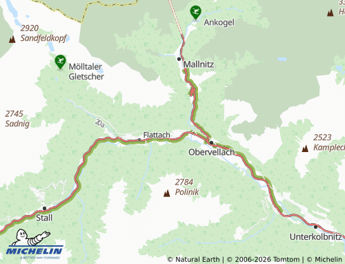 MICHELIN Söbriach map - ViaMichelin
