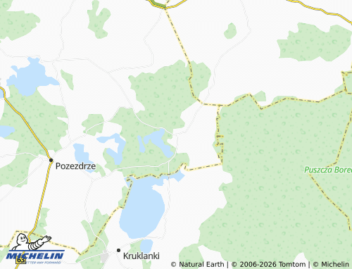 MICHELIN Jakunówko map - ViaMichelin