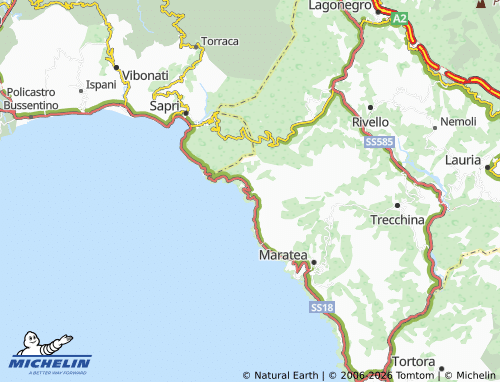 MICHELIN-Landkarte Acquafredda - ViaMichelin