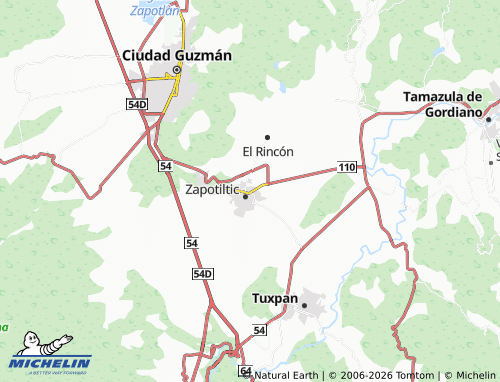 Mappa MICHELIN La Guadalupana - ViaMichelin