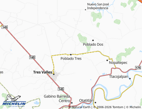 Mapa MICHELIN Poblado Tres - ViaMichelin