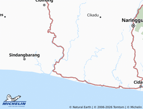 MICHELIN Muaracikadu map - ViaMichelin