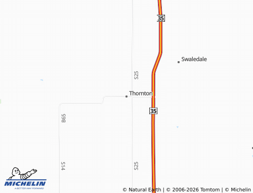 Mappa MICHELIN Thornton - ViaMichelin