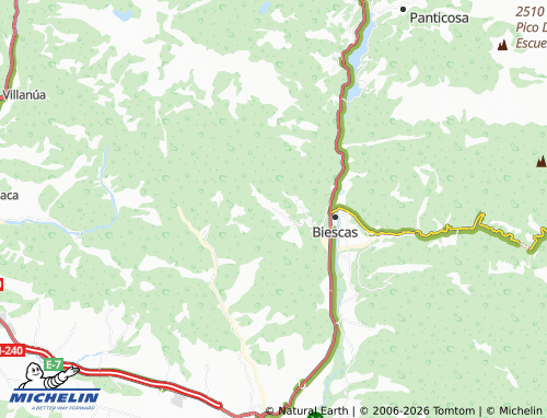 MICHELIN Aso de Sobremonte map - ViaMichelin