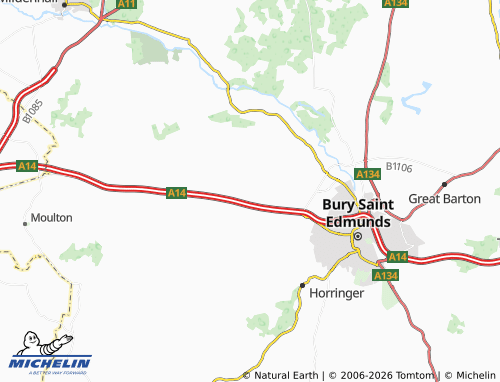 Carte MICHELIN Risby - ViaMichelin