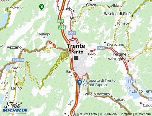 Mappa MICHELIN Trento - ViaMichelin