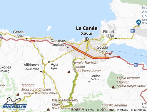 Mapa MICHELIN Perivolia - ViaMichelin