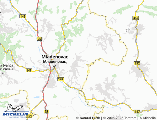 Carte MICHELIN Kovačevac - ViaMichelin