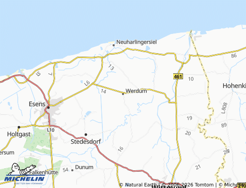 MICHELIN Werdum map - ViaMichelin