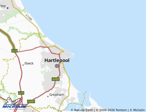Carte MICHELIN The Headland - ViaMichelin