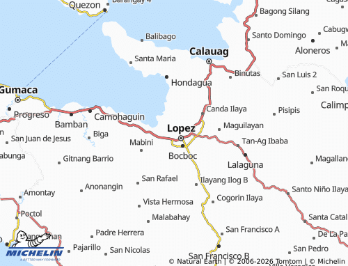 MICHELIN Manguisian map - ViaMichelin