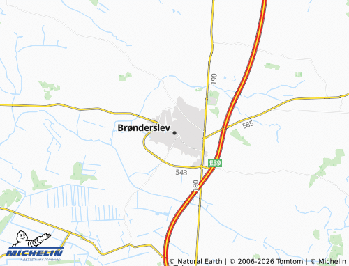 MICHELIN-Landkarte Brønderslev - ViaMichelin