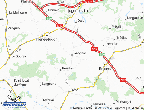 Carte MICHELIN Sévignac - ViaMichelin
