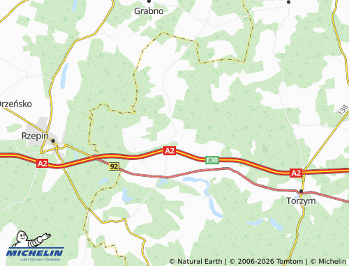 MICHELIN-Landkarte Bielice - ViaMichelin