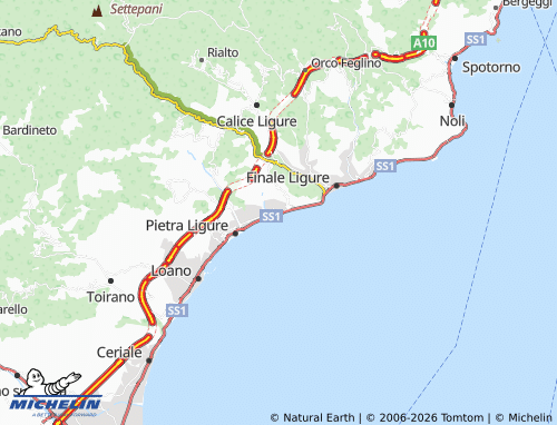 Carte MICHELIN Borgio Verezzi - ViaMichelin