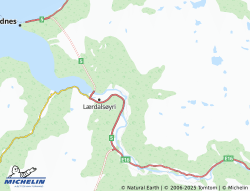 MICHELIN Mjeldo map - ViaMichelin