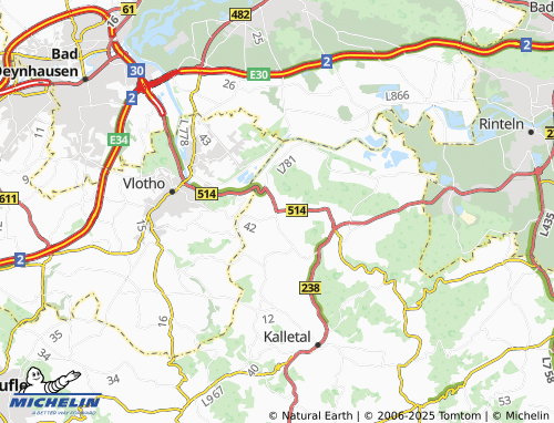 MICHELIN-Landkarte Kalldorf - ViaMichelin