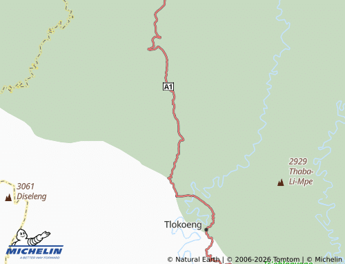 MICHELIN-Landkarte Tsepong - ViaMichelin