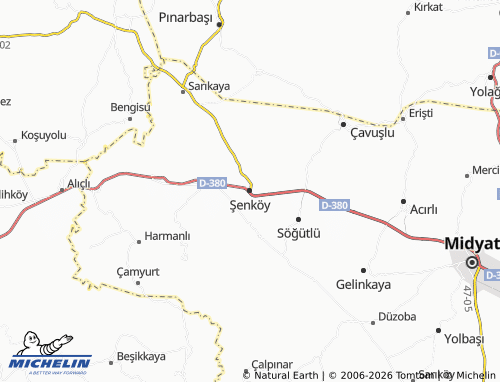 MICHELIN Şenköy map - ViaMichelin