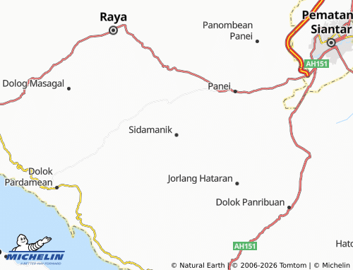 MICHELIN Sidamanik map - ViaMichelin