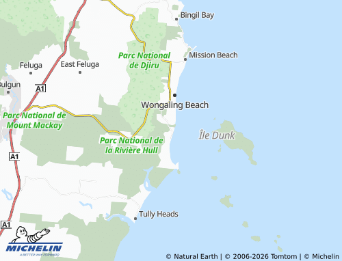 MICHELIN South Mission Beach map - ViaMichelin