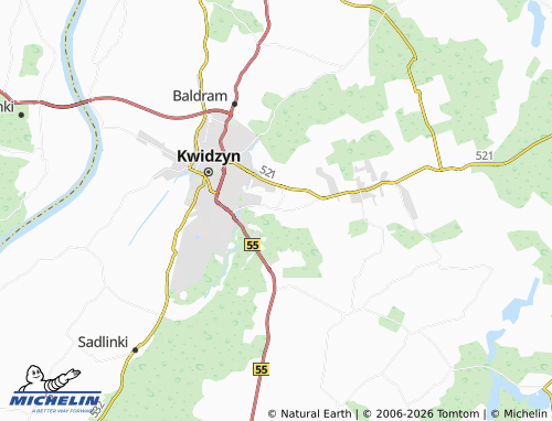 MICHELIN Dankowo map - ViaMichelin