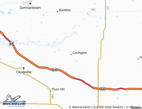 Mappa MICHELIN Covington - ViaMichelin