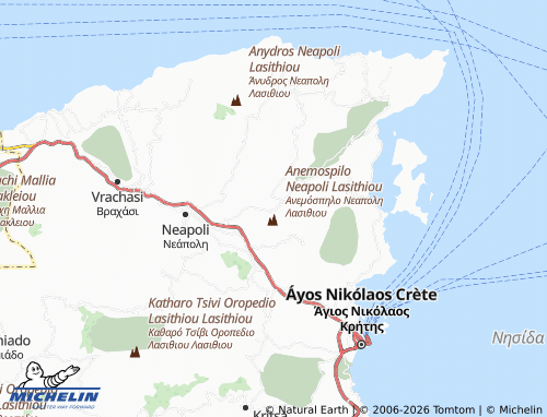 MICHELIN Fourni map - ViaMichelin