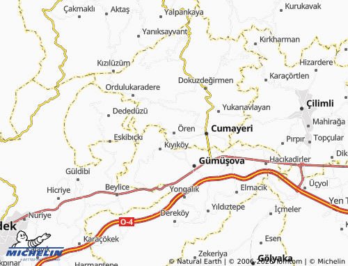 MICHELIN Ören map - ViaMichelin