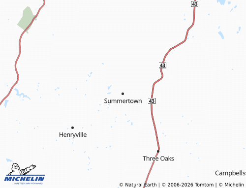 Mapa MICHELIN Summertown - ViaMichelin