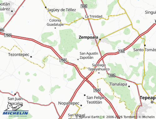 Mapa MICHELIN San Agustín Zapotlán - ViaMichelin