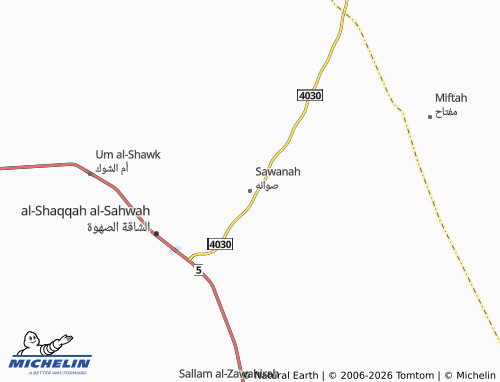 Carte MICHELIN Sawanah - ViaMichelin