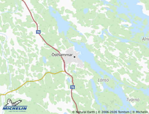 MICHELIN-Landkarte Östhammar - ViaMichelin