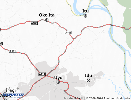 MICHELIN Uyo Itam map - ViaMichelin