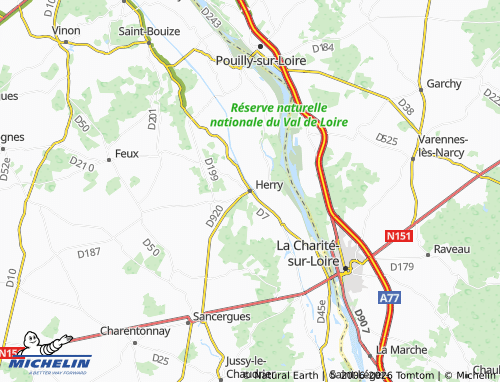 Mapa MICHELIN Herry - ViaMichelin