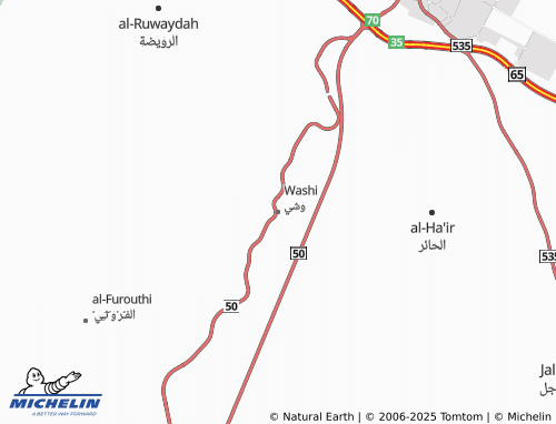 MICHELIN Wushayy map - ViaMichelin