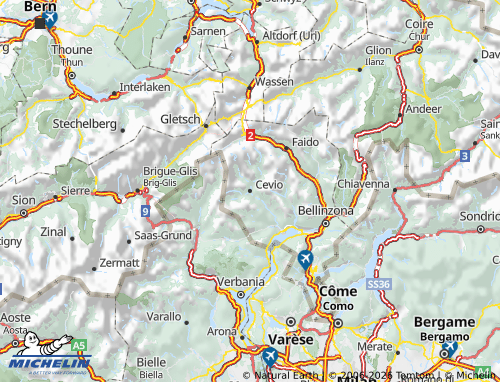 Carte MICHELIN Vallemaggia - ViaMichelin