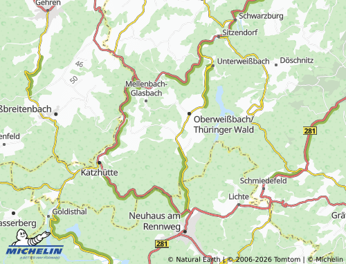 MICHELIN Cursdorf map - ViaMichelin