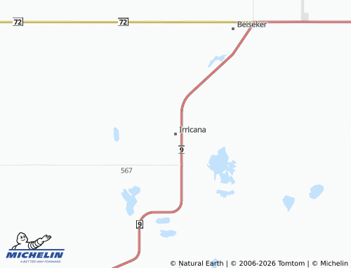 Mappa MICHELIN Irricana - ViaMichelin